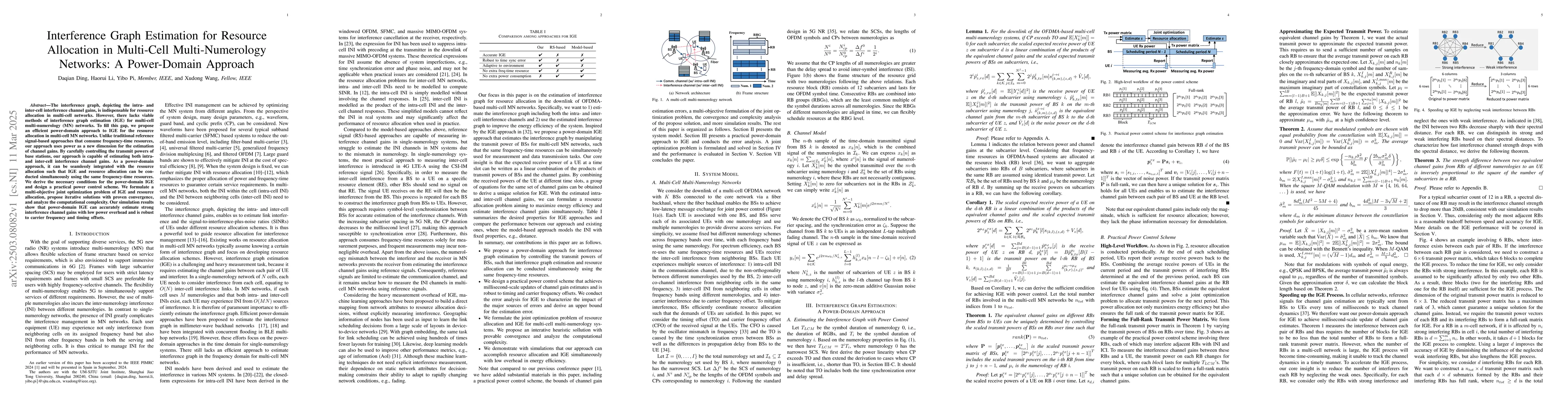 Thumbnail for Interference Graph Estimation for Resource Allocation in Multi-Cell
  Multi-Numerology Networks: A Power-Domain Approach