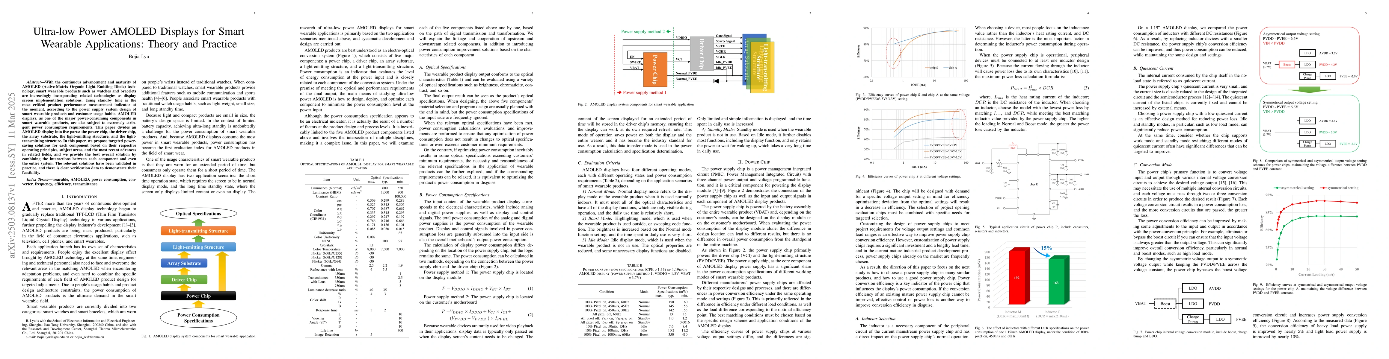 Thumbnail for Ultra-low Power AMOLED Displays for Smart Wearable Applications: Theory
  and Practice