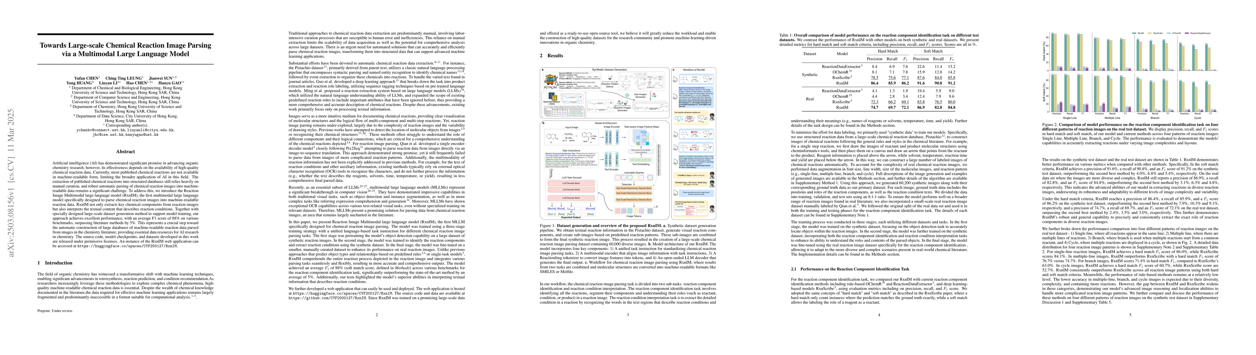 Thumbnail for Towards Large-scale Chemical Reaction Image Parsing via a Multimodal
  Large Language Model