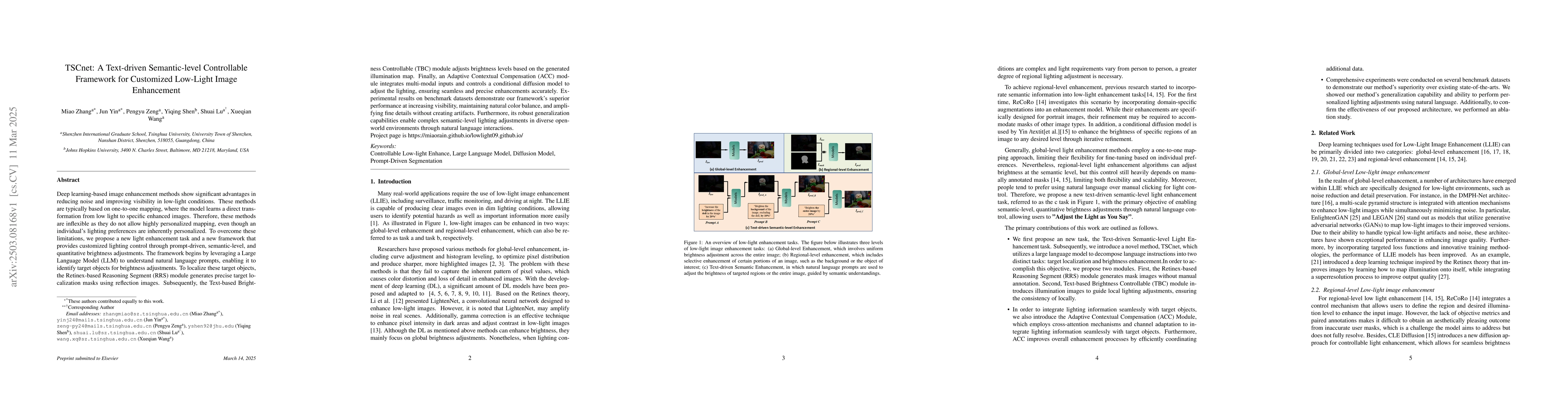 Thumbnail for TSCnet: A Text-driven Semantic-level Controllable Framework for
  Customized Low-Light Image Enhancement