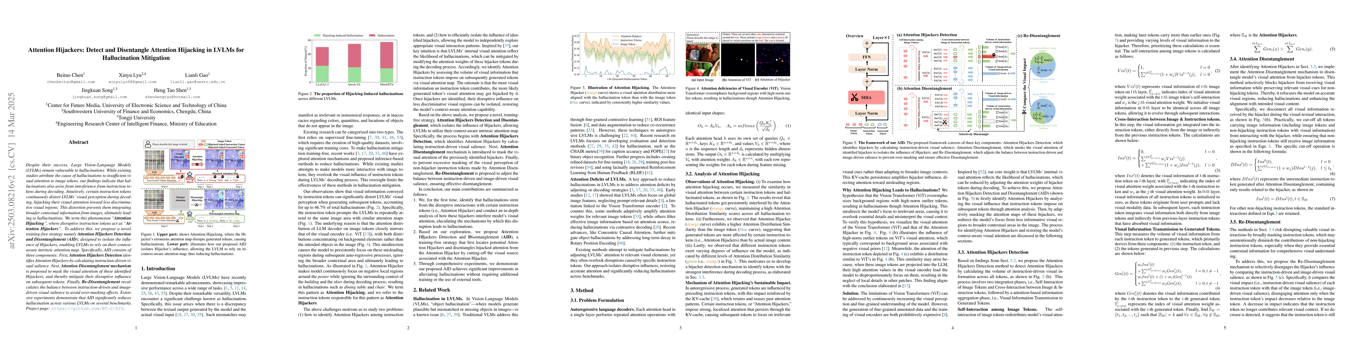 Thumbnail for Attention Hijackers: Detect and Disentangle Attention Hijacking in LVLMs
  for Hallucination Mitigation