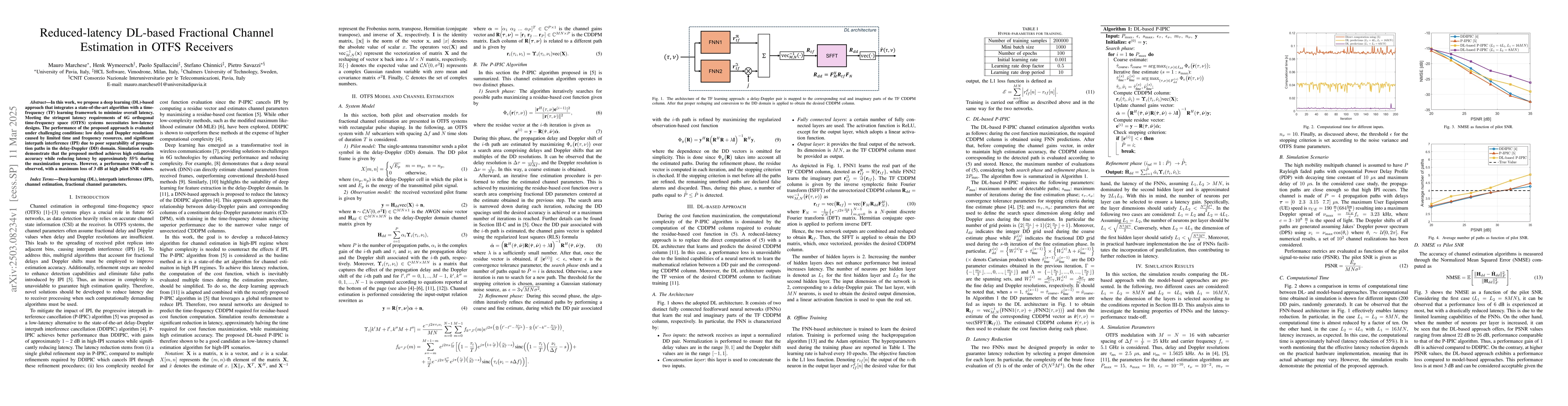 Thumbnail for Reduced-latency DL-based Fractional Channel Estimation in OTFS Receivers