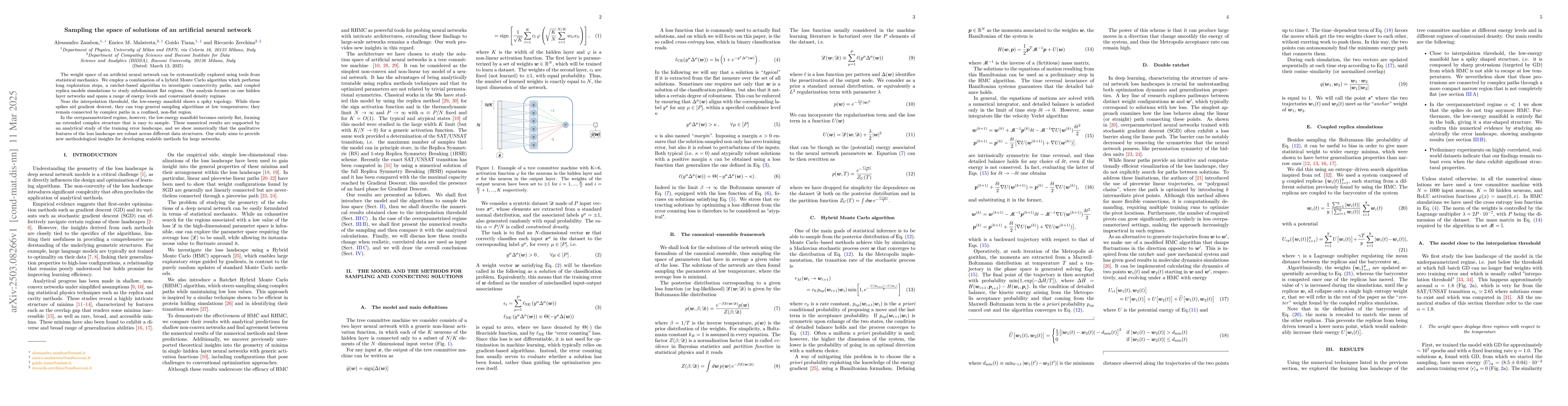 Thumbnail for Sampling the space of solutions of an artificial neural network