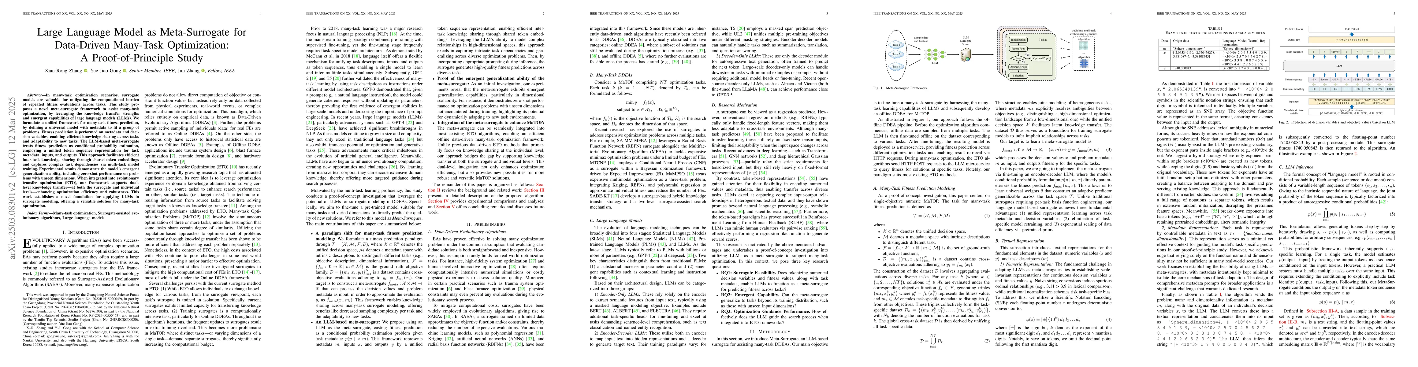Thumbnail for Large Language Model as Meta-Surrogate for Data-Driven Many-Task
  Optimization: A Proof-of-Principle Study