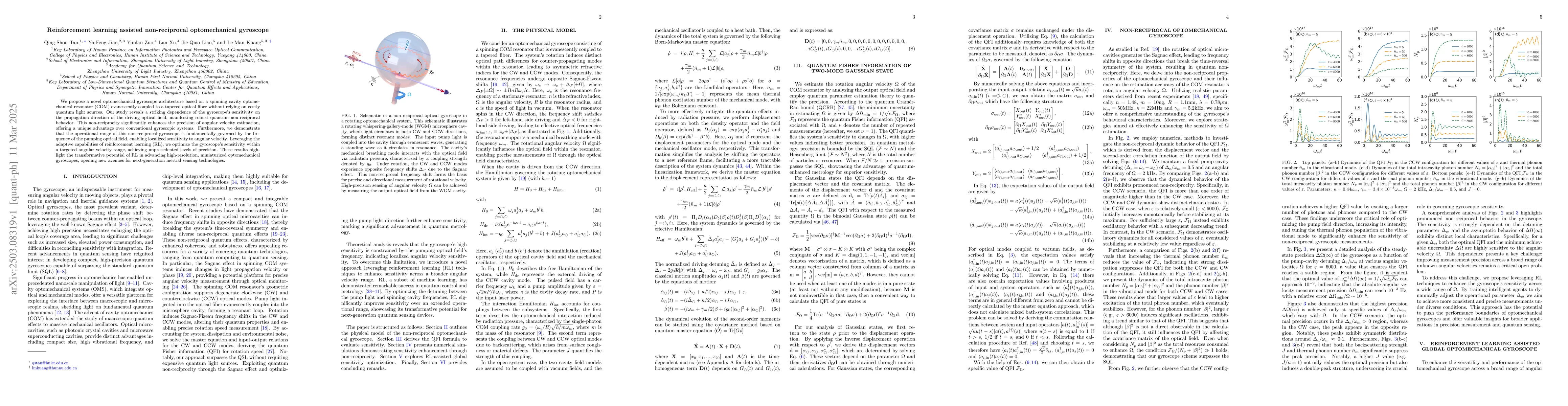 Thumbnail for Reinforcement learning assisted non-reciprocal optomechanical gyroscope