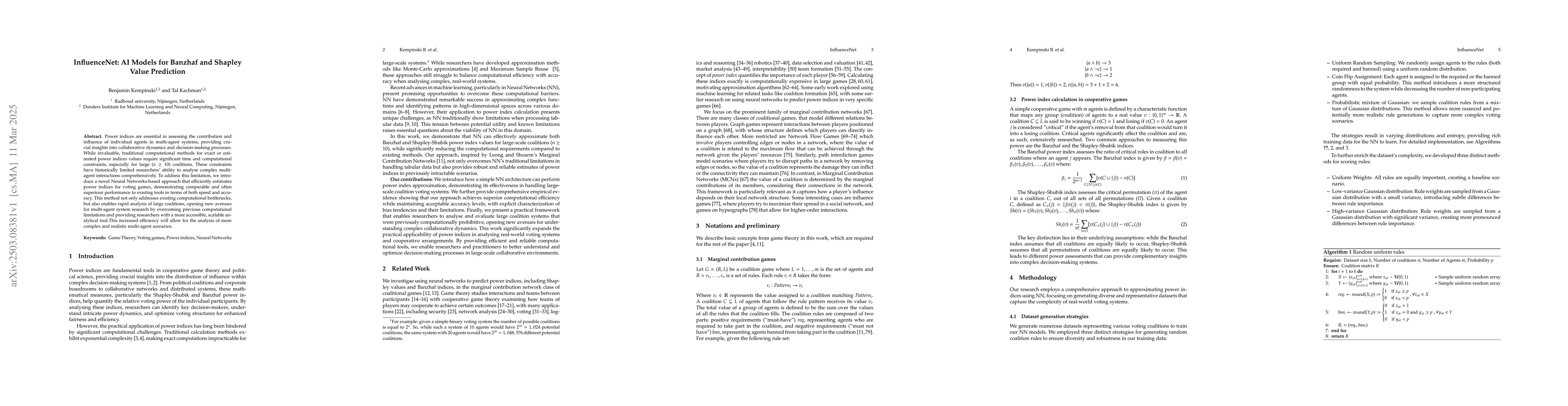 Thumbnail for InfluenceNet: AI Models for Banzhaf and Shapley Value Prediction