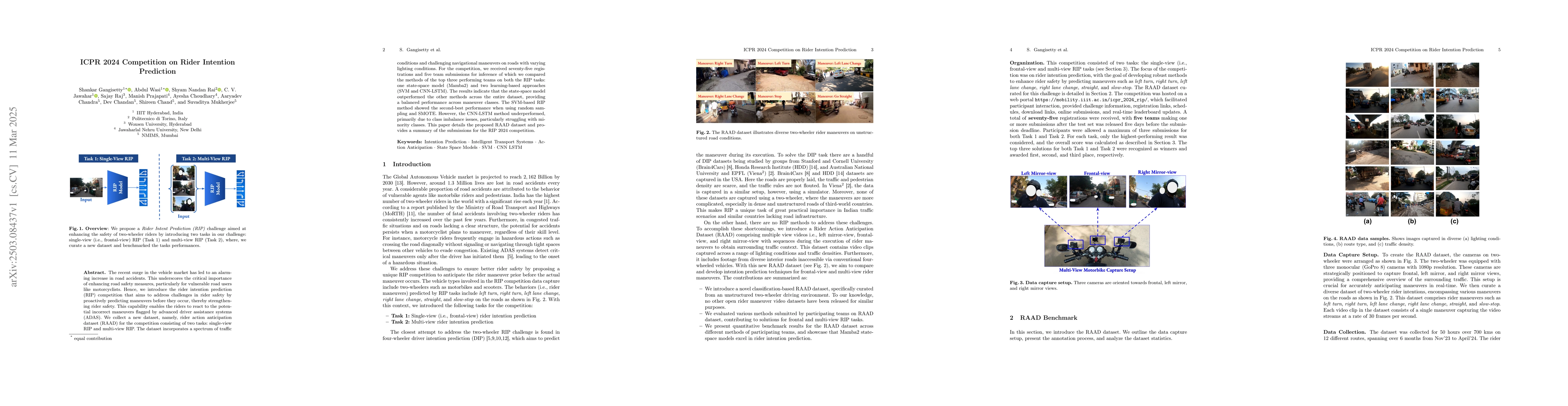 Thumbnail for ICPR 2024 Competition on Rider Intention Prediction