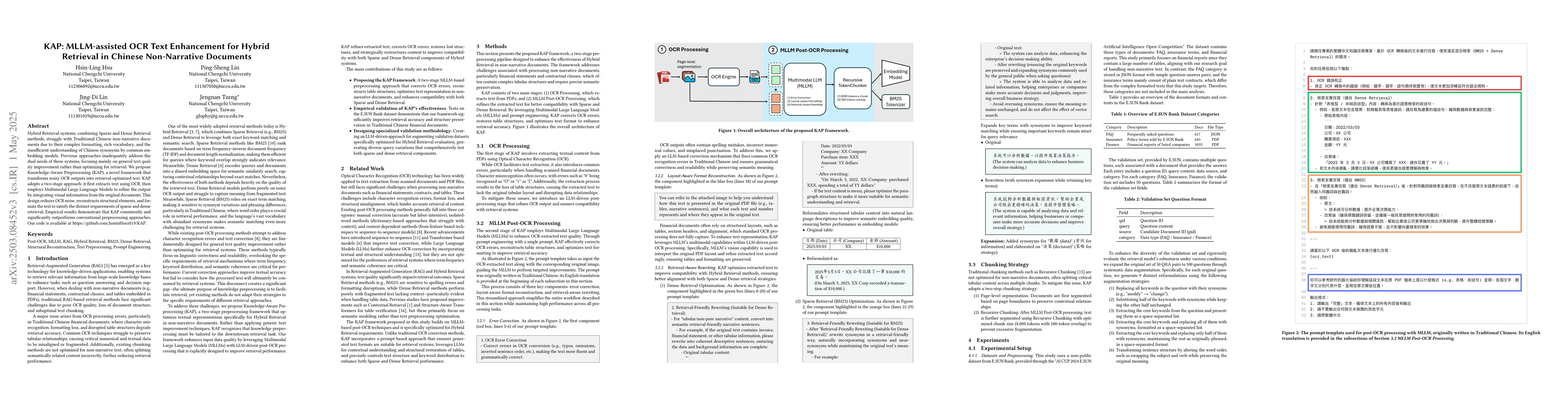 Thumbnail for KAP: MLLM-assisted OCR Text Enhancement for Hybrid Retrieval in Chinese
  Non-Narrative Documents