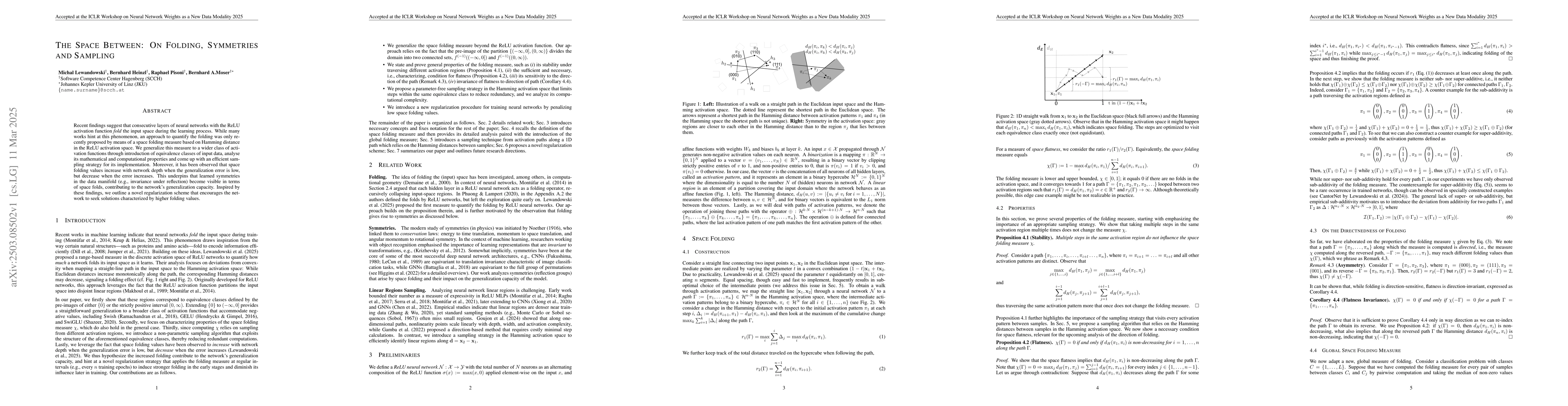 Thumbnail for The Space Between: On Folding, Symmetries and Sampling