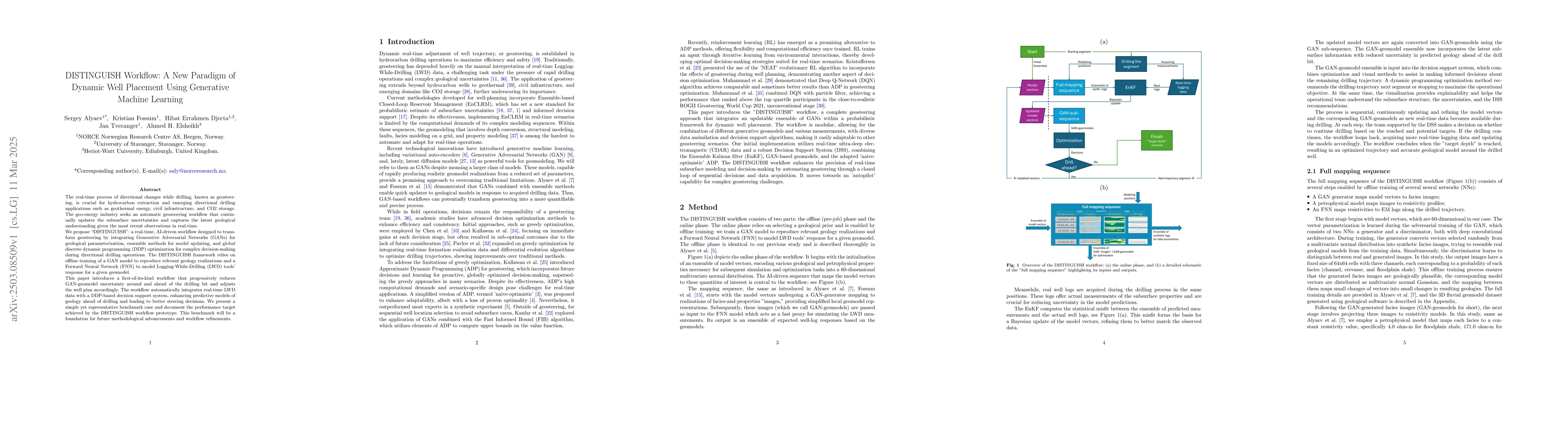 Thumbnail for DISTINGUISH Workflow: A New Paradigm of Dynamic Well Placement Using
  Generative Machine Learning