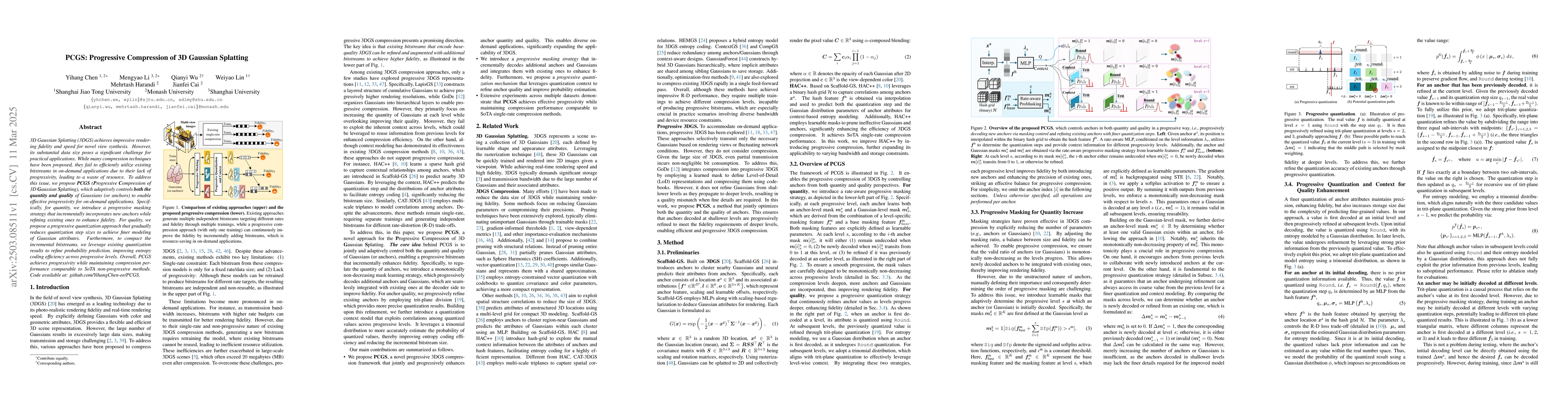 Thumbnail for PCGS: Progressive Compression of 3D Gaussian Splatting