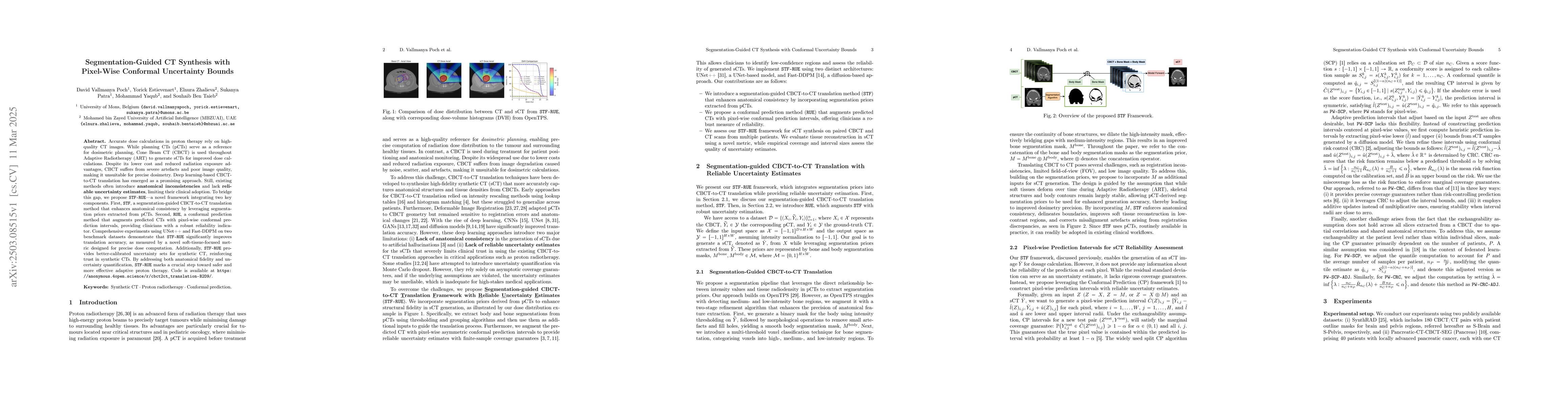 Thumbnail for Segmentation-Guided CT Synthesis with Pixel-Wise Conformal Uncertainty
  Bounds