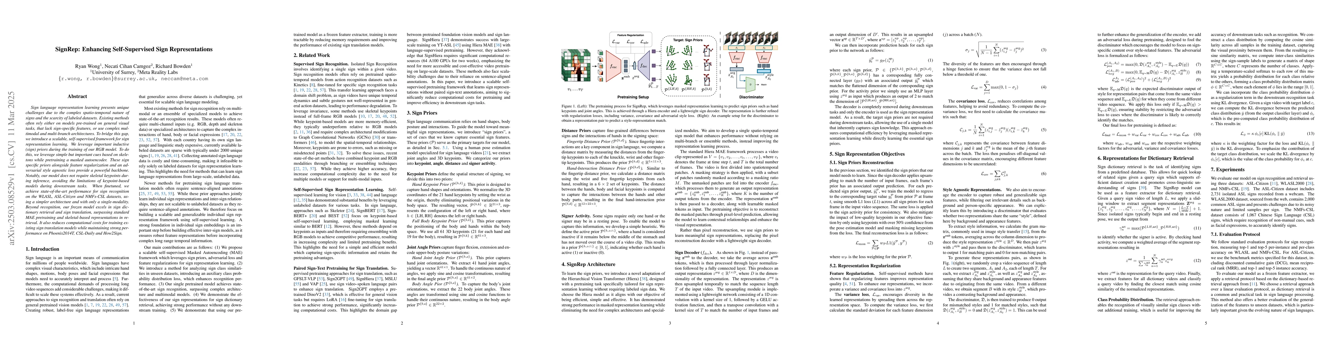 Thumbnail for SignRep: Enhancing Self-Supervised Sign Representations