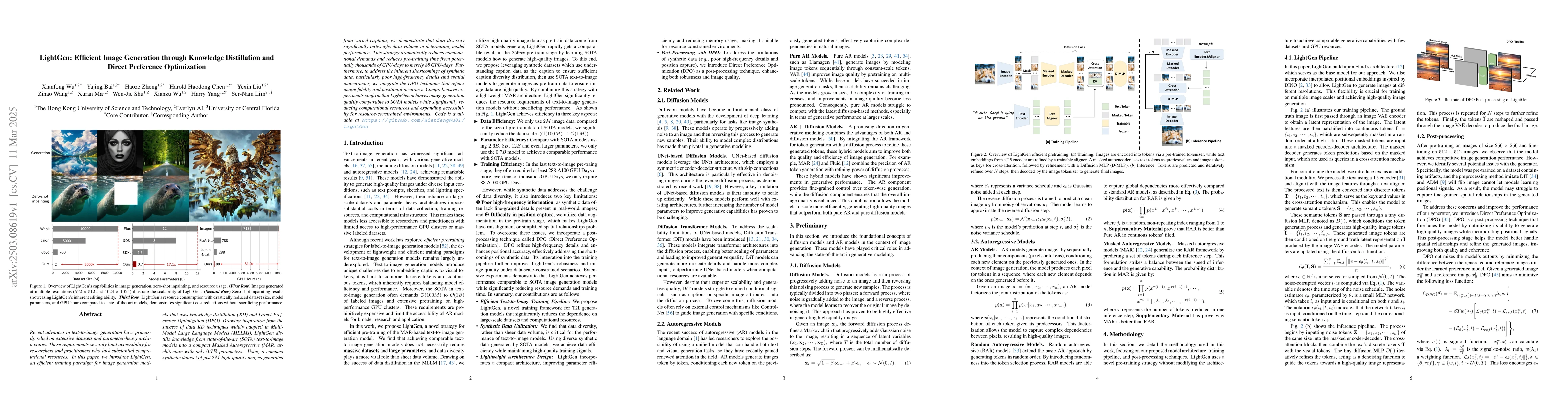 Thumbnail for LightGen: Efficient Image Generation through Knowledge Distillation and
  Direct Preference Optimization