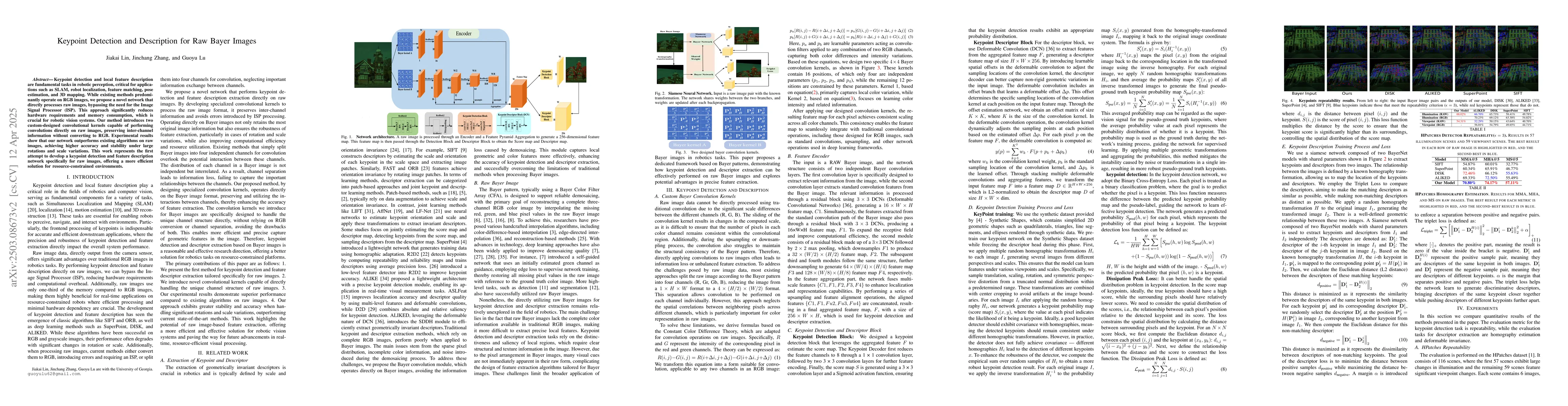 Thumbnail for Keypoint Detection and Description for Raw Bayer Images