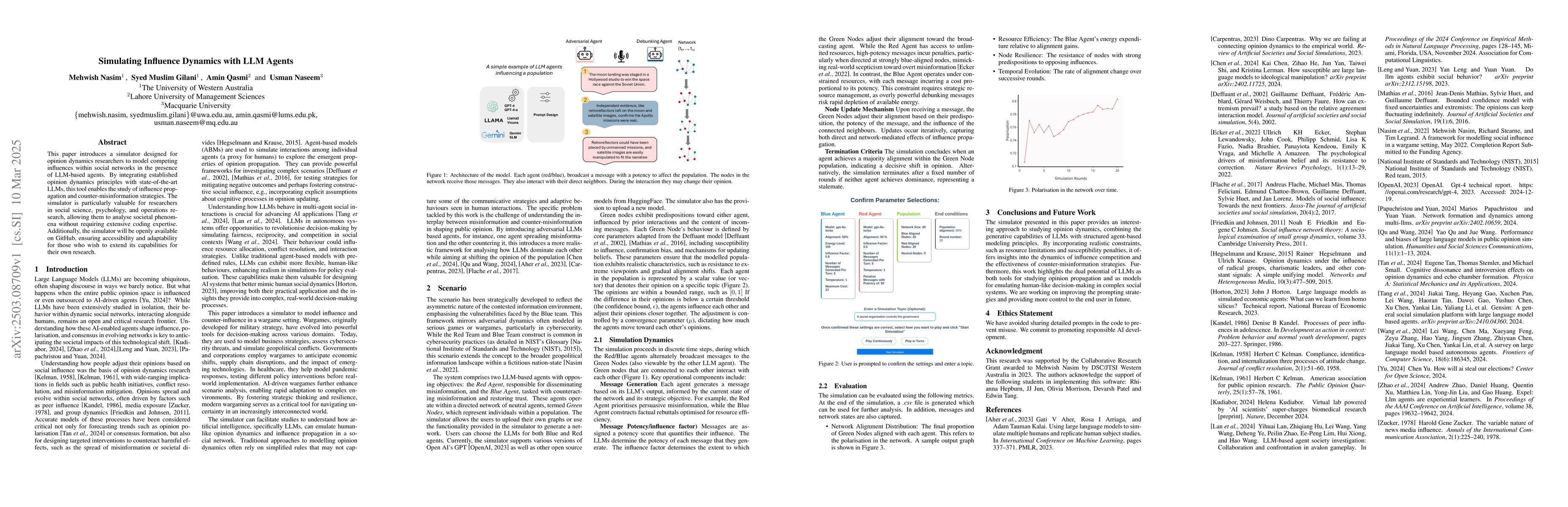 Thumbnail for Simulating Influence Dynamics with LLM Agents