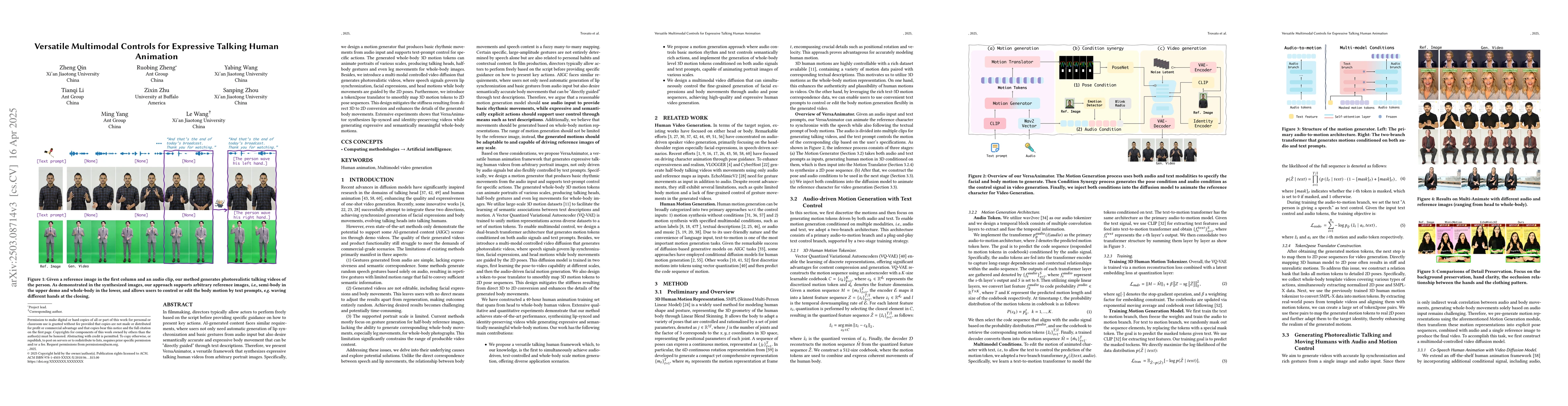 Thumbnail for Versatile Multimodal Controls for Whole-Body Talking Human Animation