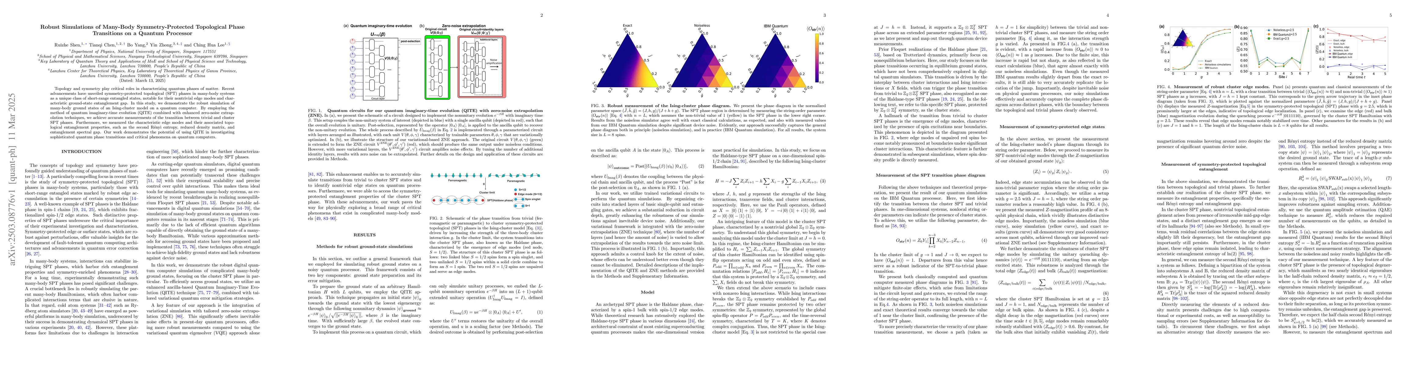 Thumbnail for Robust Simulations of Many-Body Symmetry-Protected Topological Phase
  Transitions on a Quantum Processor