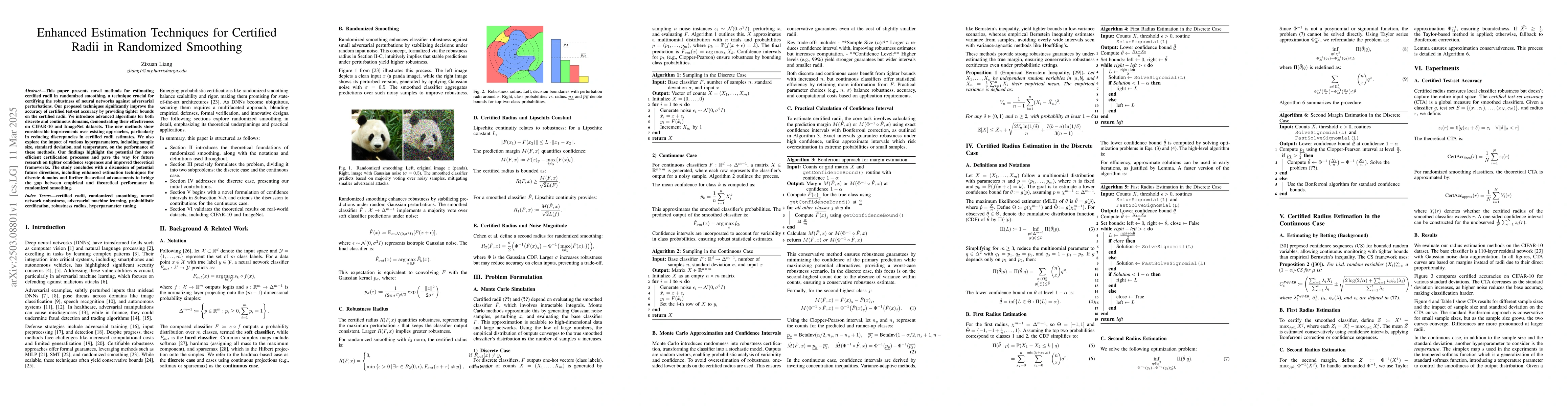Thumbnail for Enhanced Estimation Techniques for Certified Radii in Randomized
  Smoothing