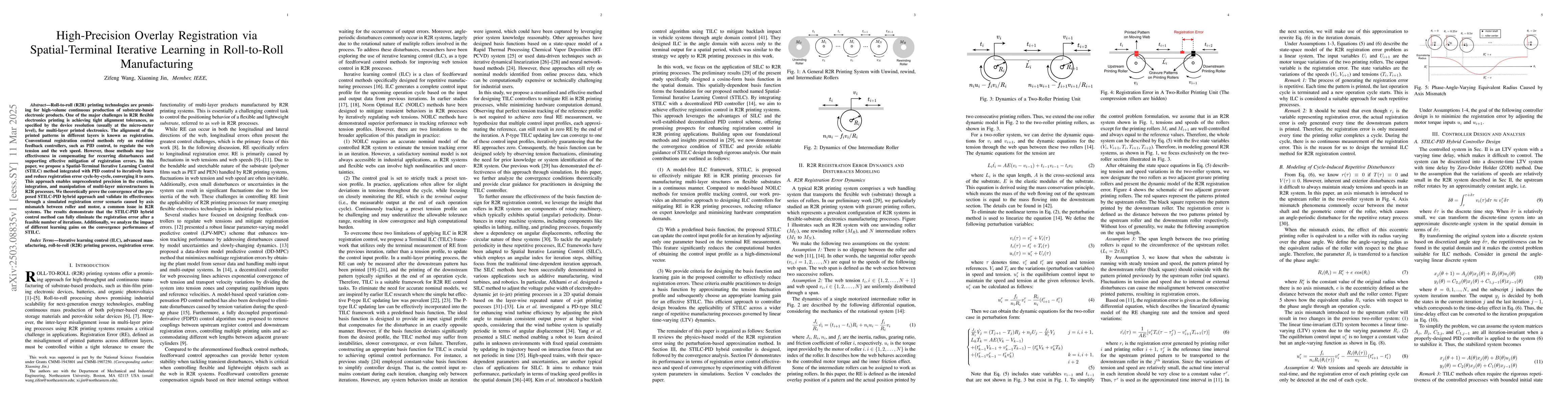 Thumbnail for High-Precision Overlay Registration via Spatial-Terminal Iterative
  Learning in Roll-to-Roll Manufacturing