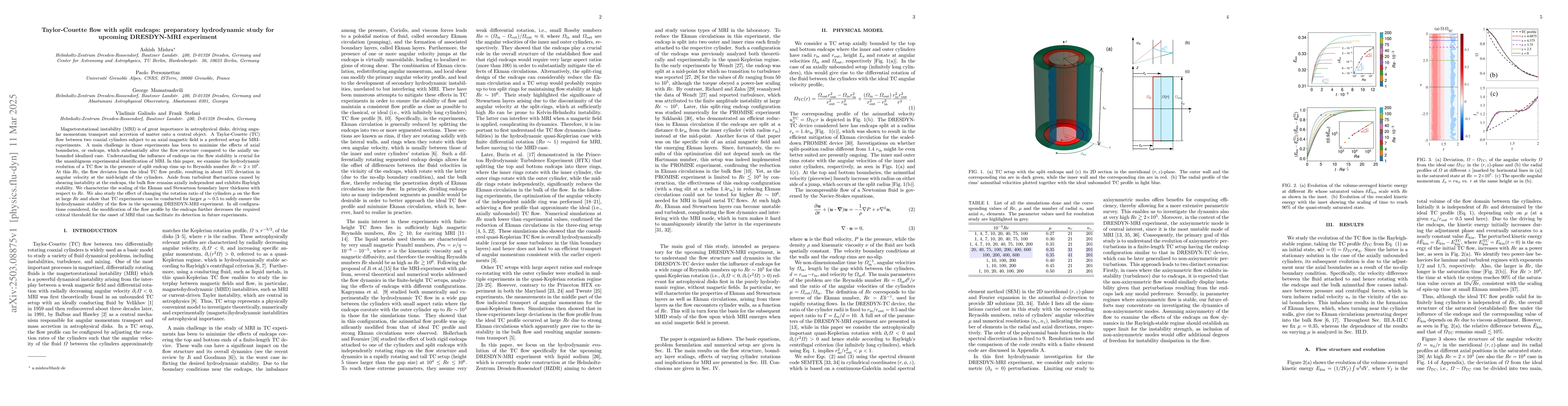 Thumbnail for Taylor-Couette flow with split endcaps: preparatory hydrodynamic study
  for upcoming DRESDYN-MRI experiment