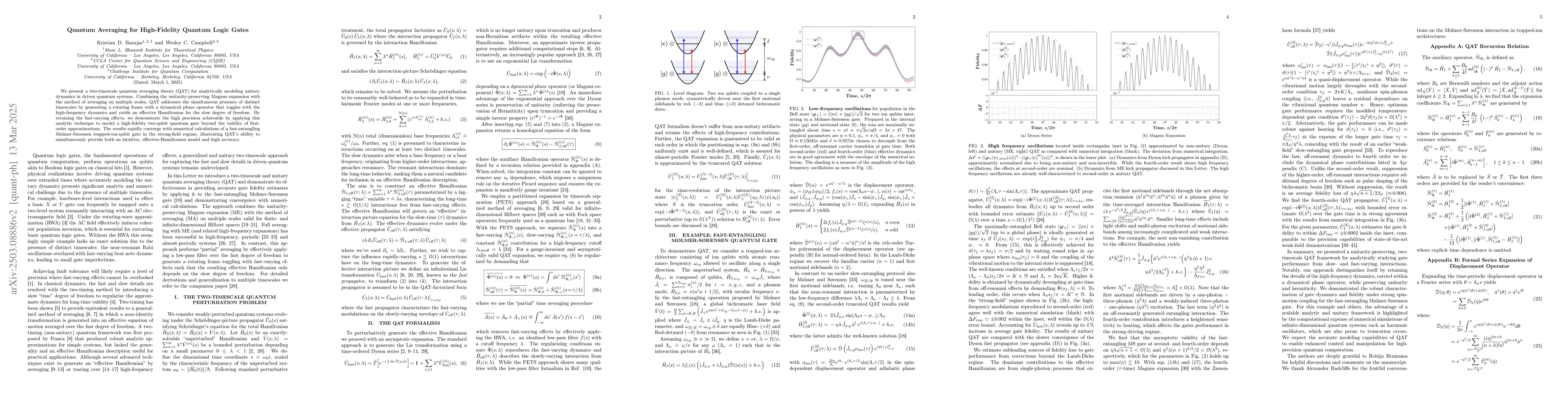 Thumbnail for Quantum Averaging for High-Fidelity Quantum Logic Gates