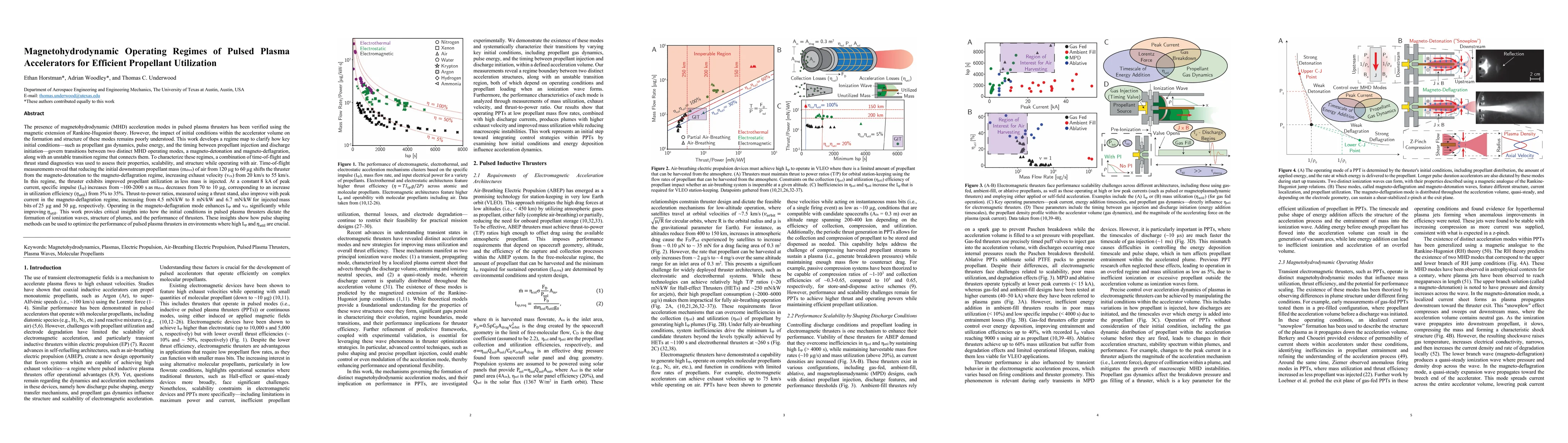 Thumbnail for Magnetohydrodynamic Operating Regimes of Pulsed Plasma Accelerators for
  Efficient Propellant Utilization