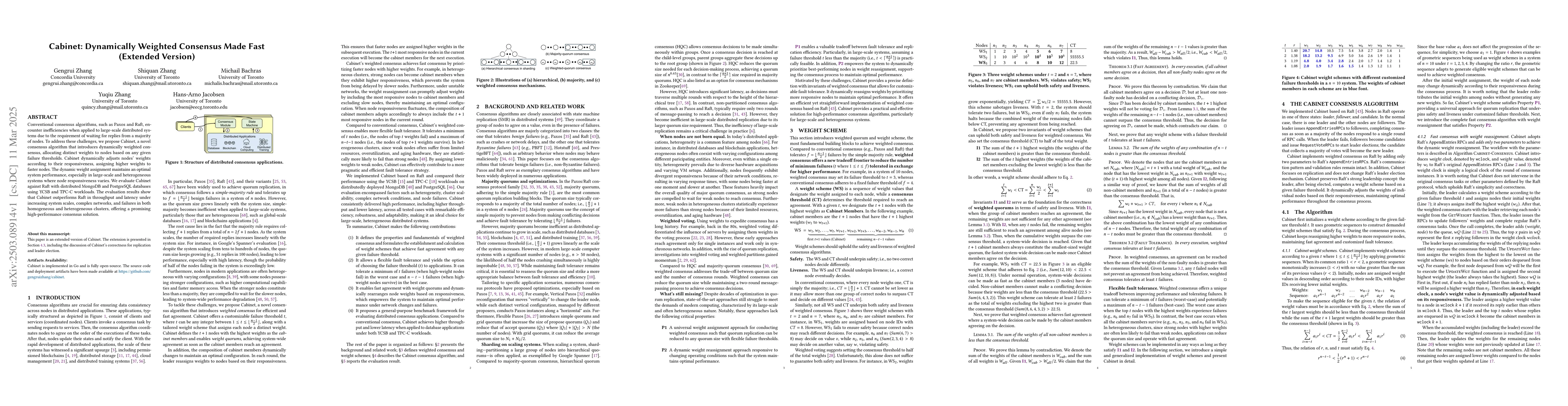Thumbnail for Cabinet: Dynamically Weighted Consensus Made Fast