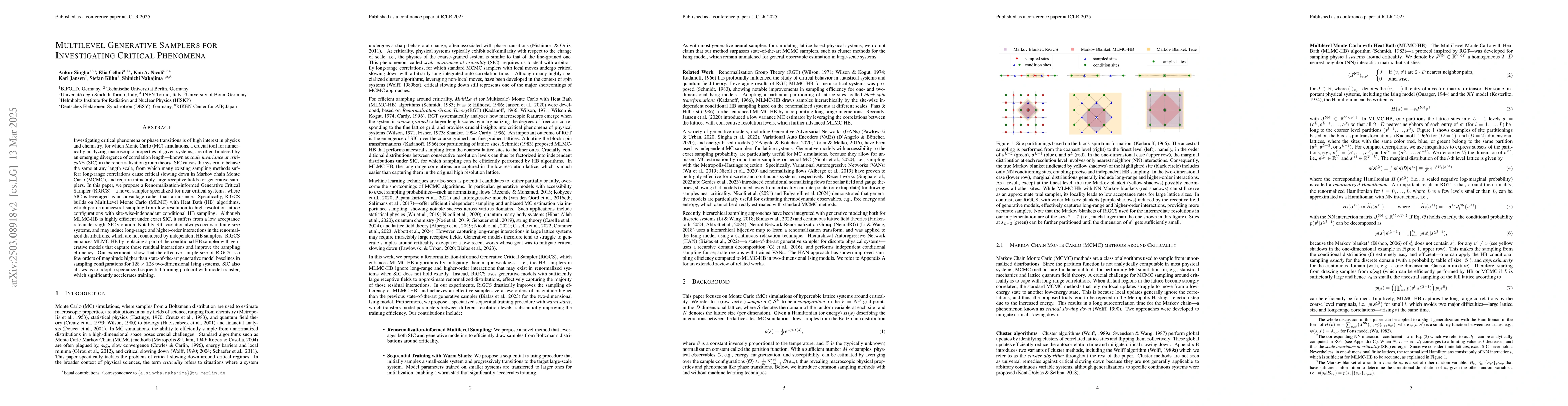 Thumbnail for Multilevel Generative Samplers for Investigating Critical Phenomena