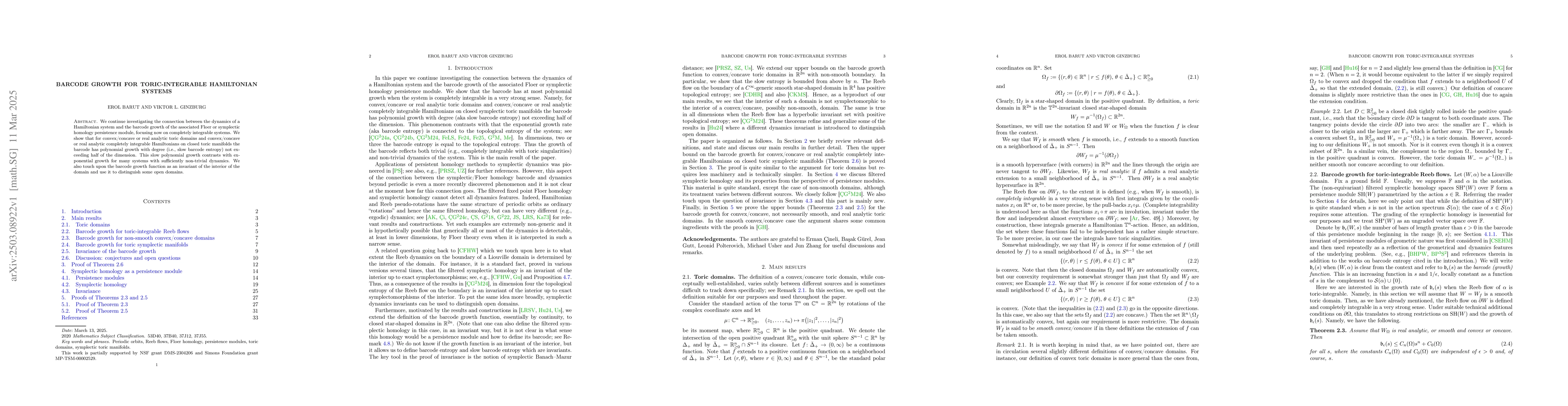 Thumbnail for Barcode growth for toric-integrable Hamiltonian systems