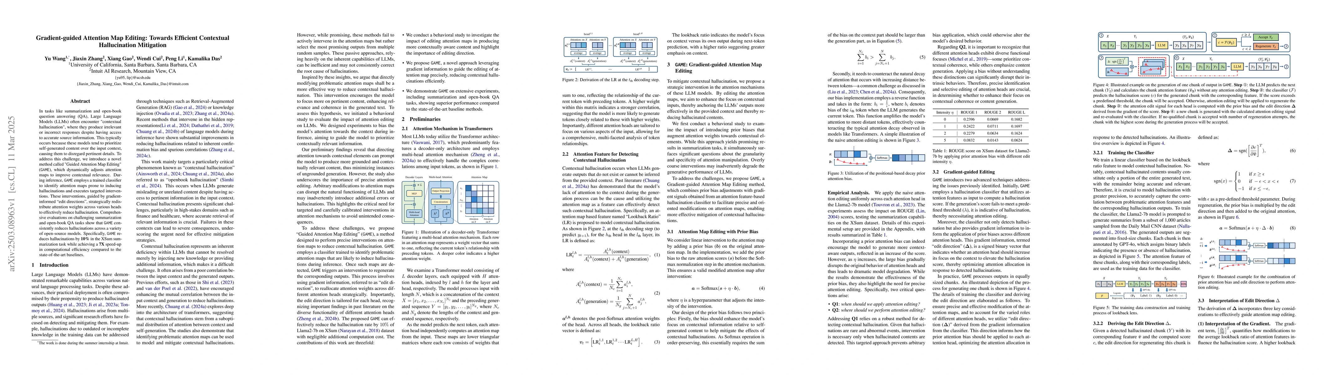 Thumbnail for Gradient-guided Attention Map Editing: Towards Efficient Contextual
  Hallucination Mitigation