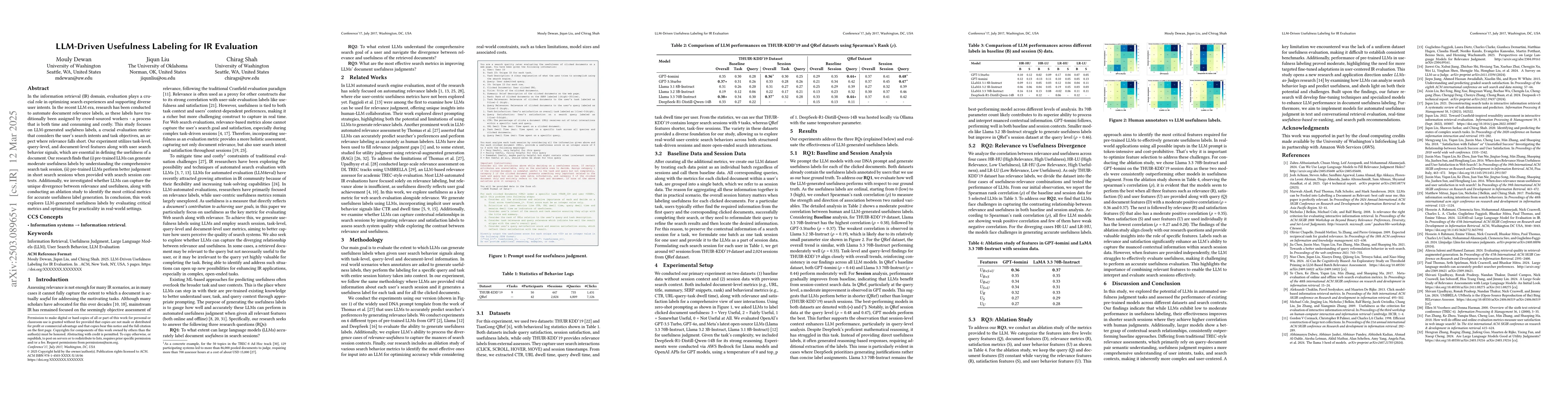 Thumbnail for LLM-Driven Usefulness Labeling for IR Evaluation