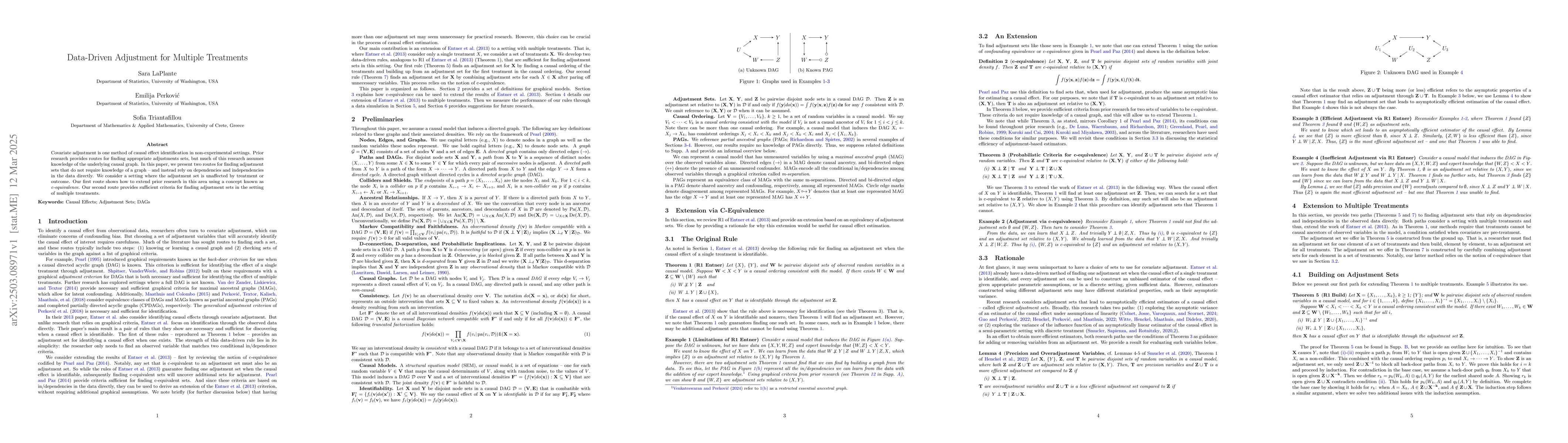 Thumbnail for Data-Driven Adjustment for Multiple Treatments