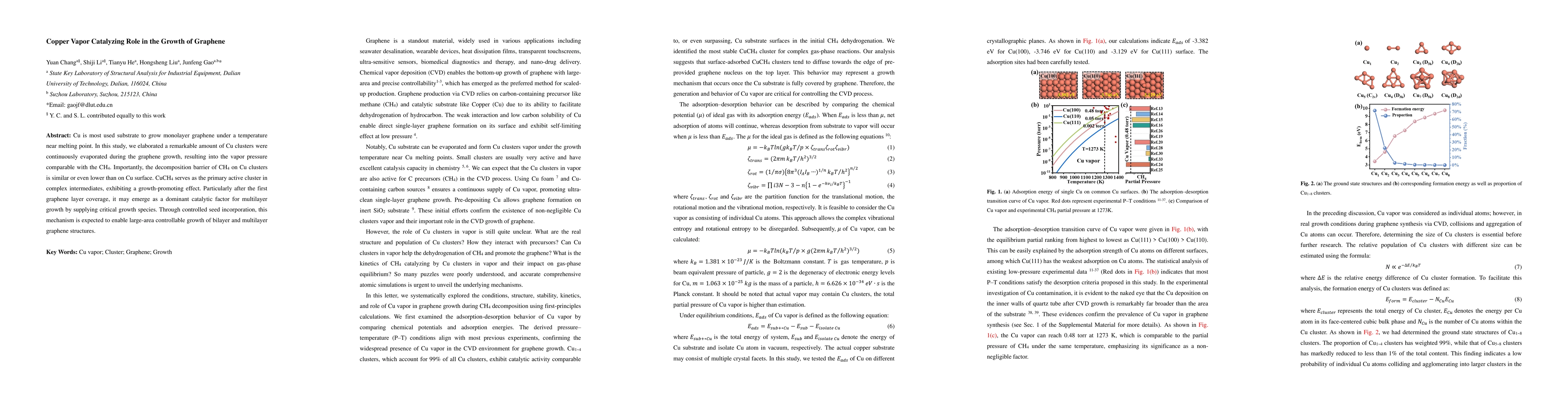 Thumbnail for Copper Vapor Catalyzing Role in the Growth of Graphene