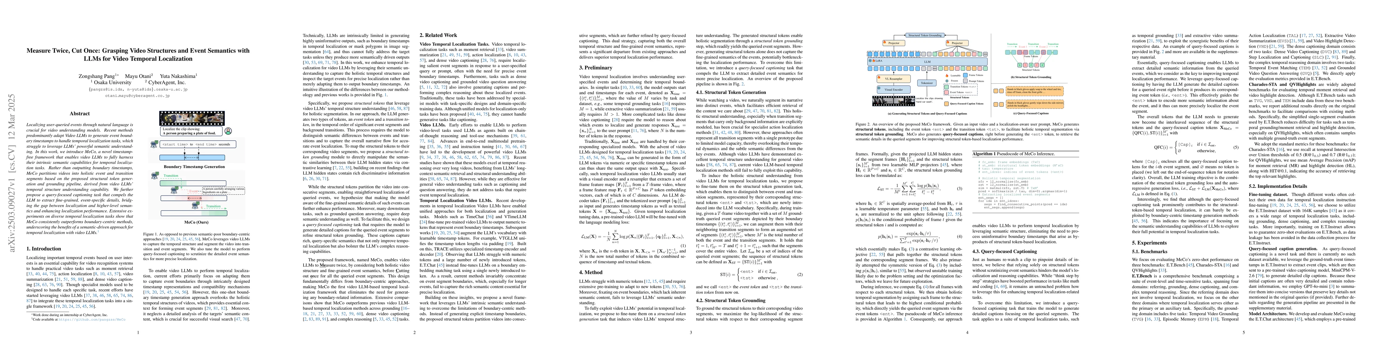 Thumbnail for Measure Twice, Cut Once: Grasping Video Structures and Event Semantics
  with LLMs for Video Temporal Localization