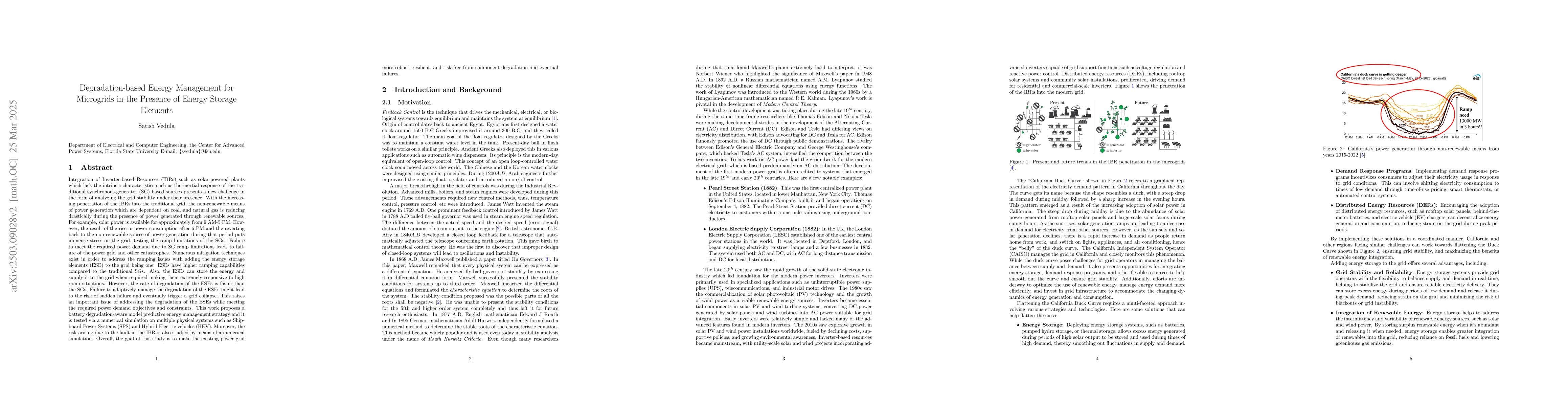 Thumbnail for Degradation-based Energy Management for Microgrids in the Presence of
  Energy Storage Elements
