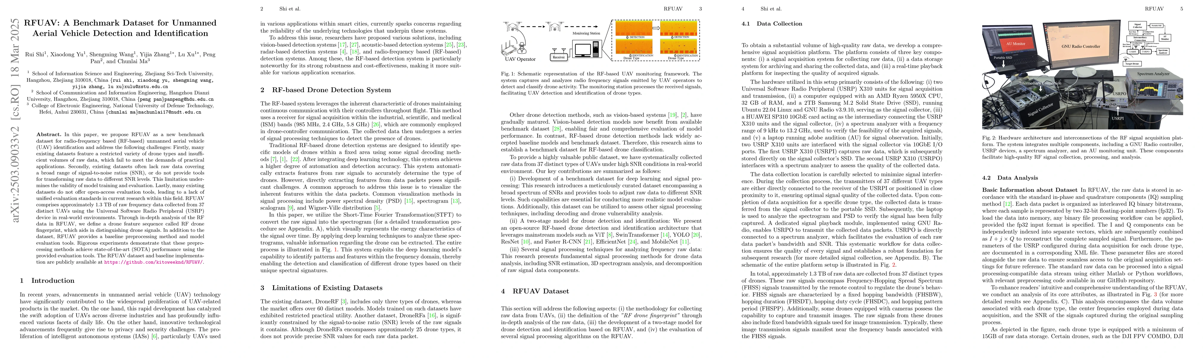 Thumbnail for RFUAV: A Benchmark Dataset for Unmanned Aerial Vehicle Detection and
  Identification