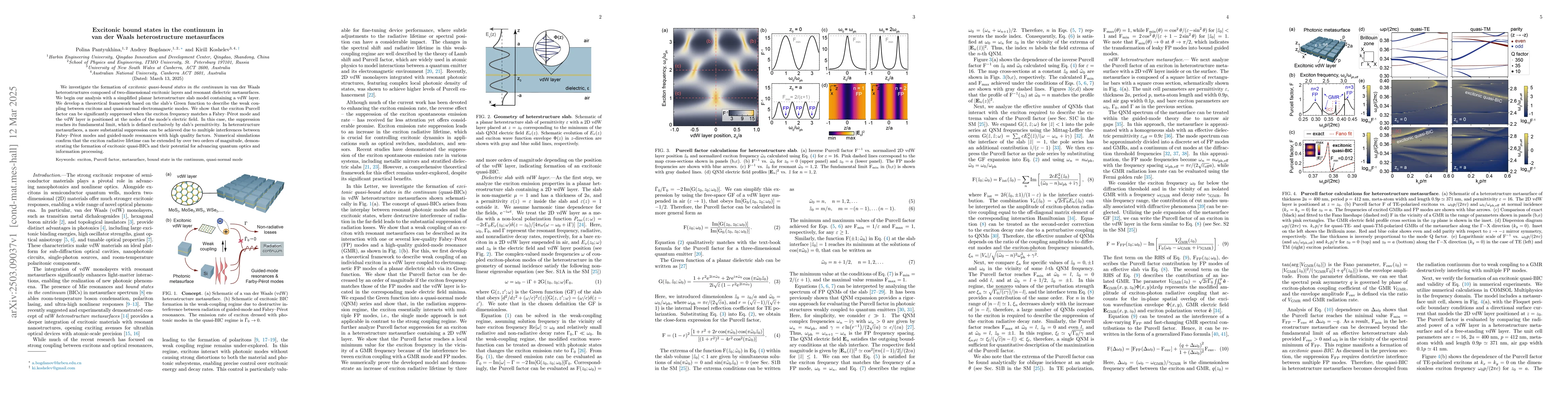 Thumbnail for Excitonic bound states in the continuum in van der Waals heterostructure
  metasurfaces