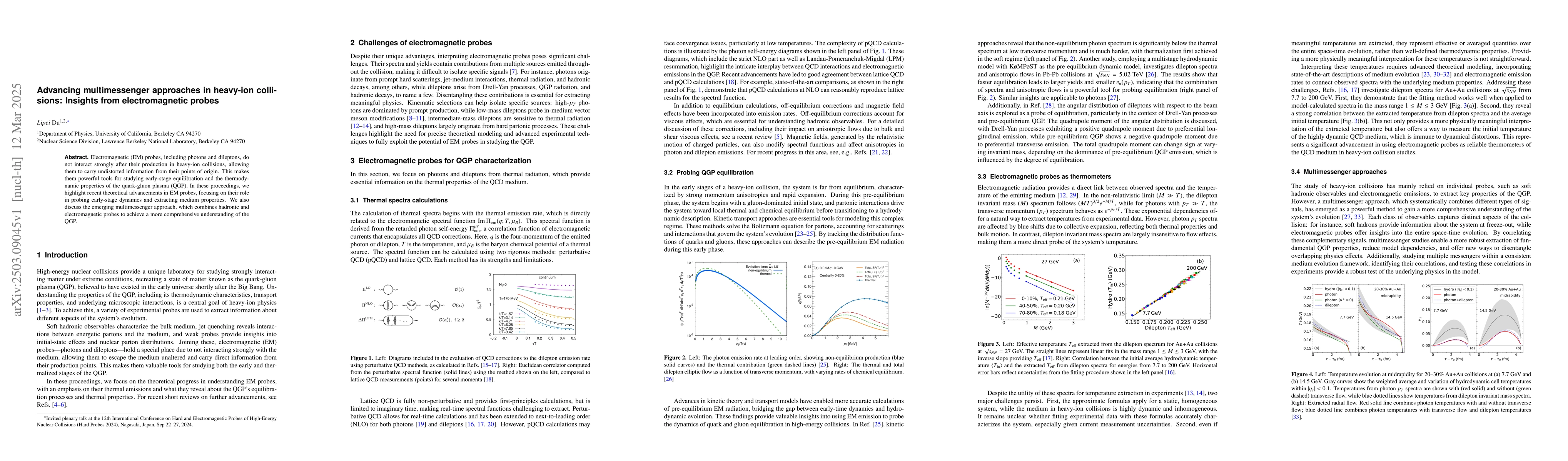 Thumbnail for Advancing multimessenger approaches in heavy-ion collisions: Insights
  from electromagnetic probes