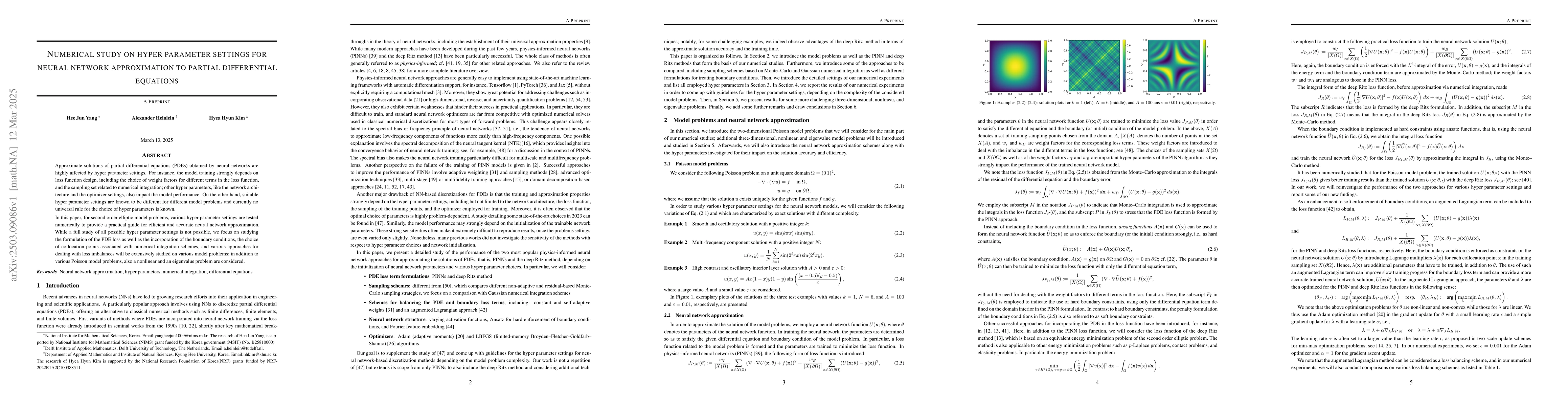 Thumbnail for Numerical study on hyper parameter settings for neural network
  approximation to partial differential equations