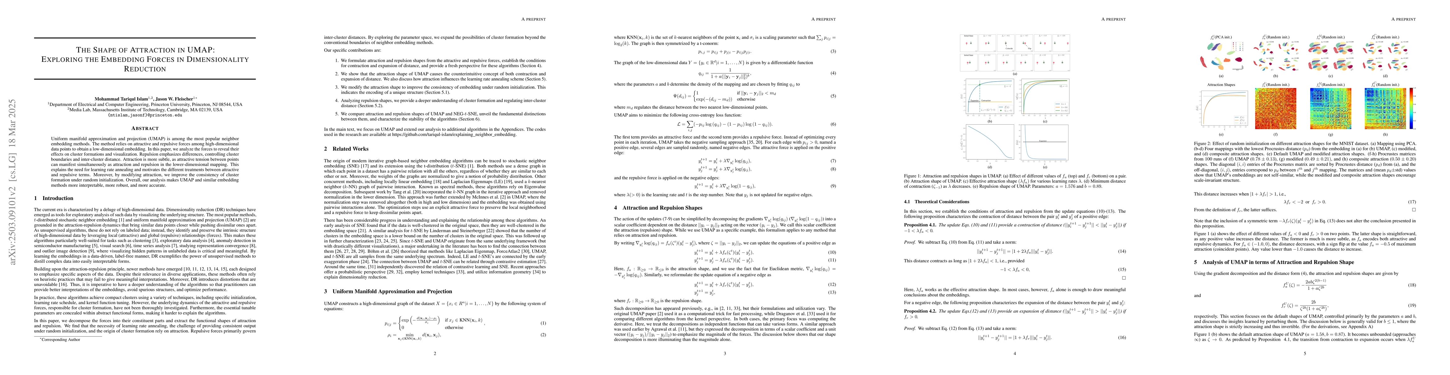 Thumbnail for The Shape of Attraction in UMAP: Exploring the Embedding Forces in
  Dimensionality Reduction