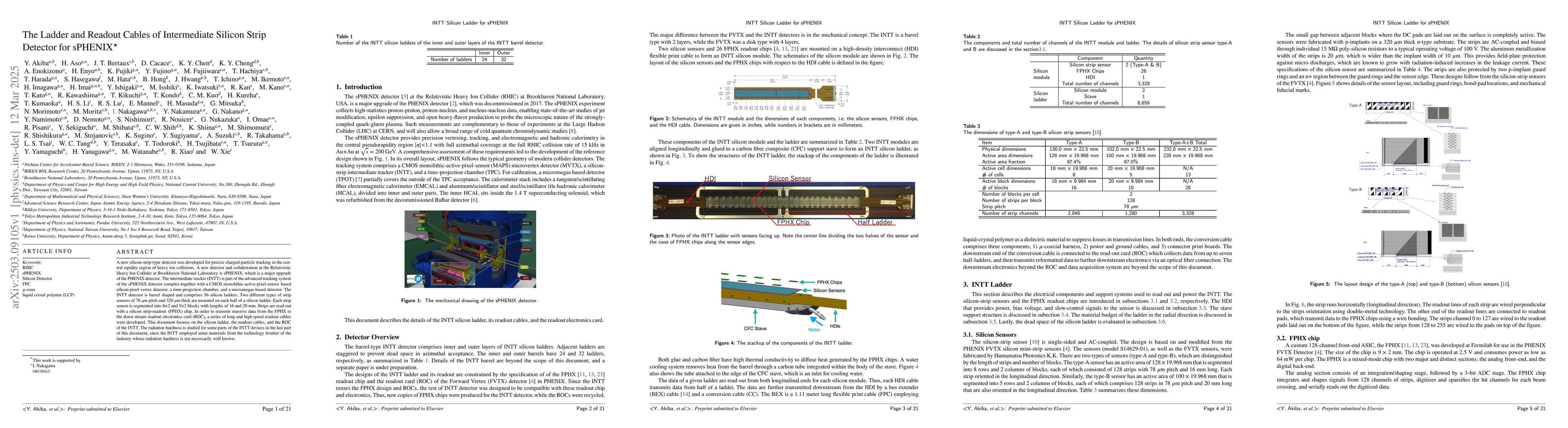 Thumbnail for The Ladder and Readout Cables of Intermediate Silicon Strip Detector for
  sPHENIX