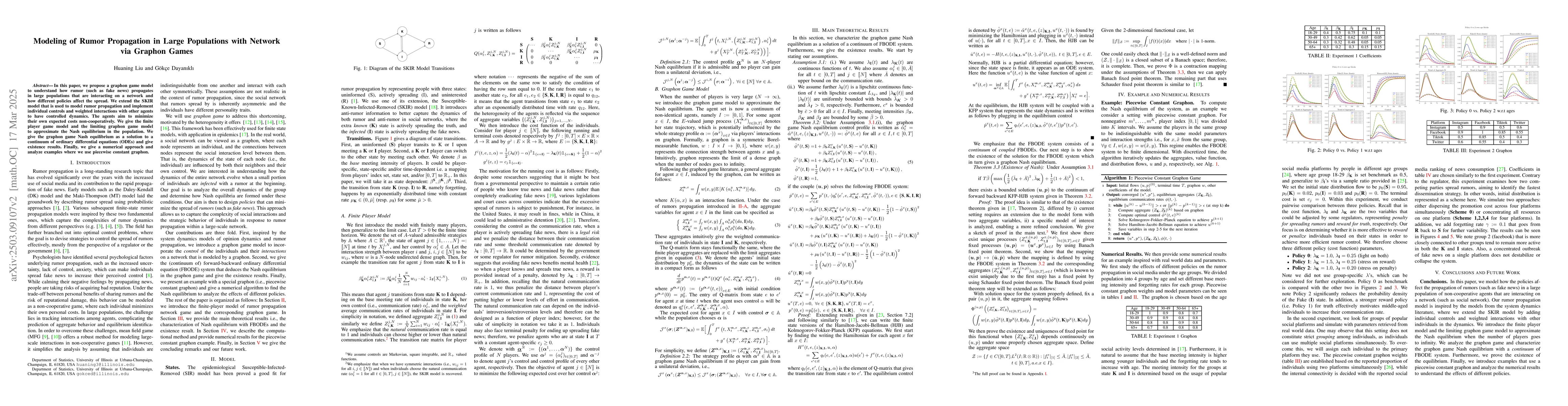 Thumbnail for Modeling of Rumor Propagation in Large Populations with Network via
  Graphon Games
