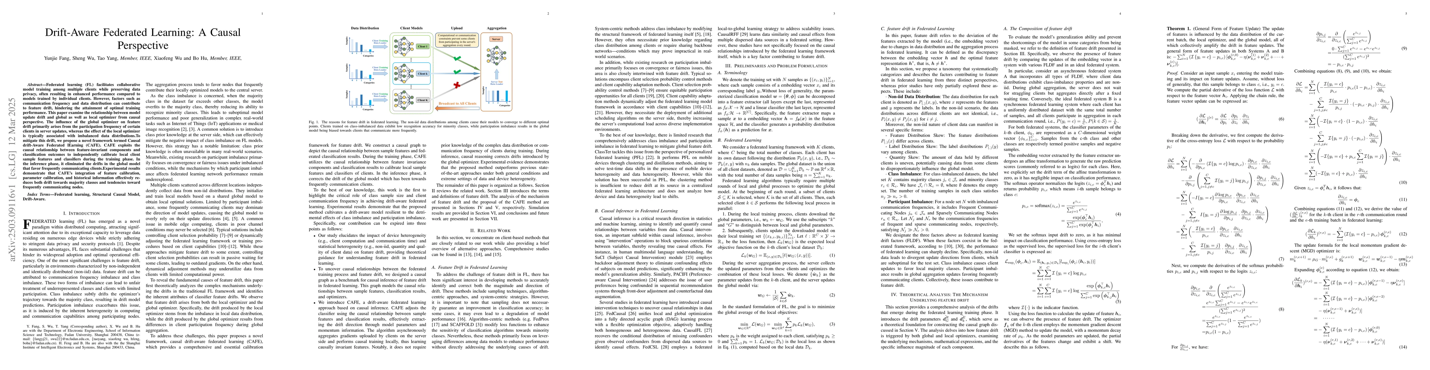 Thumbnail for Drift-Aware Federated Learning: A Causal Perspective