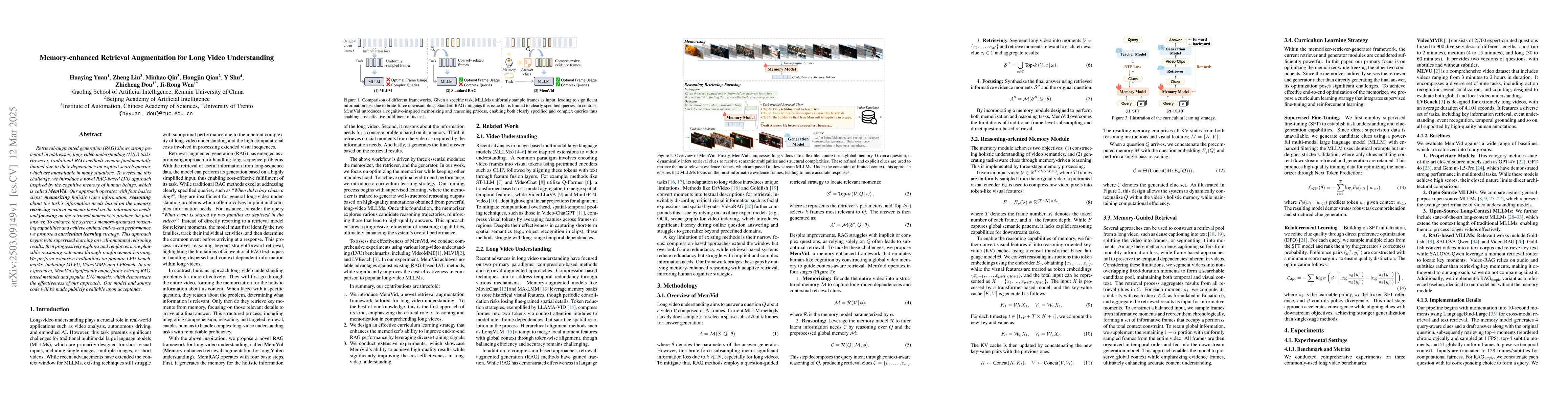 Thumbnail for Memory-enhanced Retrieval Augmentation for Long Video Understanding