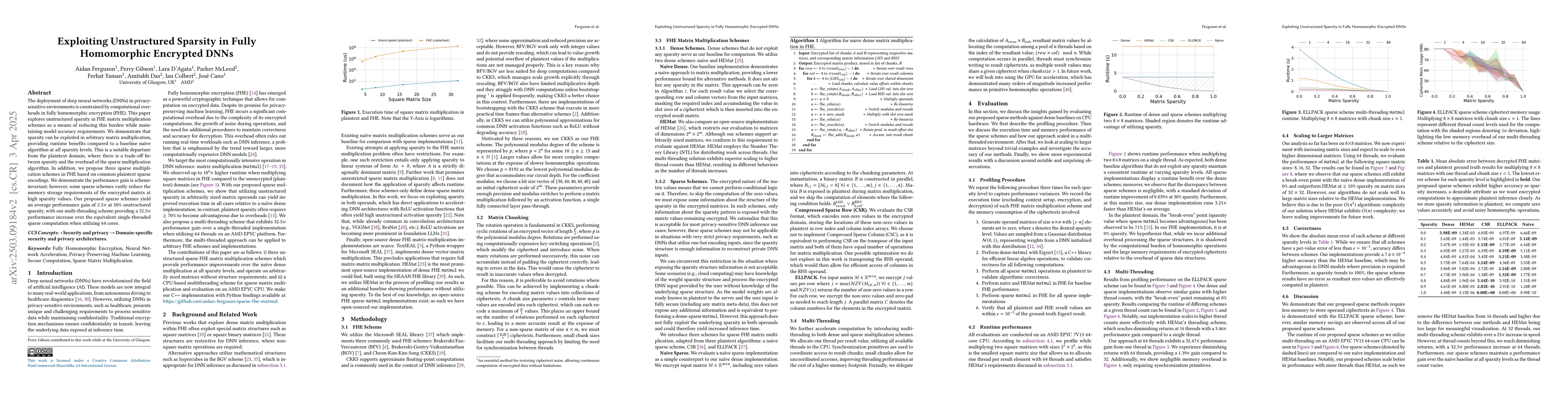 Thumbnail for Exploiting Unstructured Sparsity in Fully Homomorphic Encrypted DNNs
