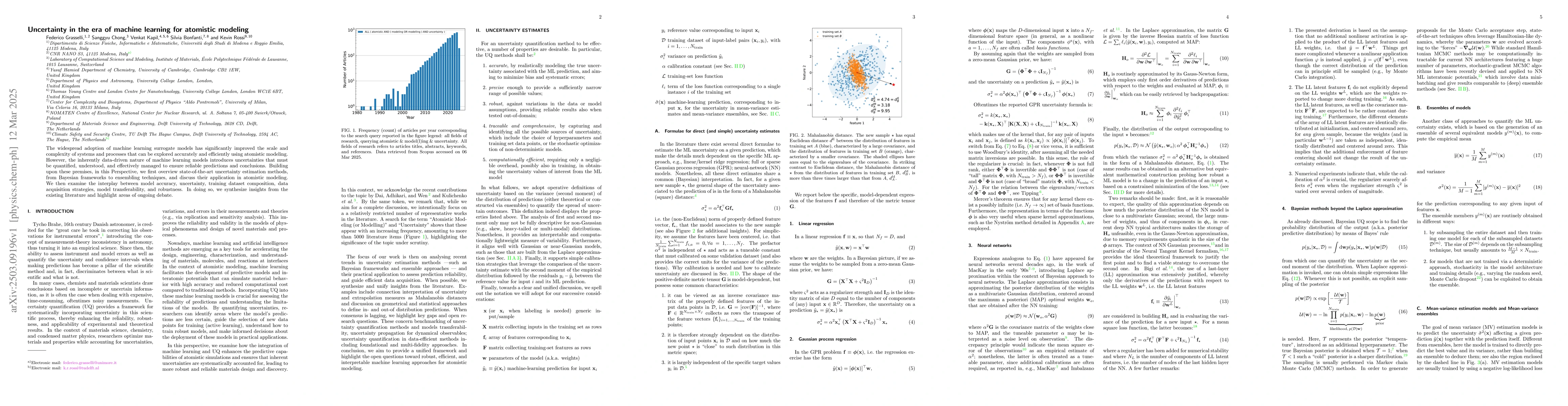 Thumbnail for Uncertainty in the era of machine learning for atomistic modeling