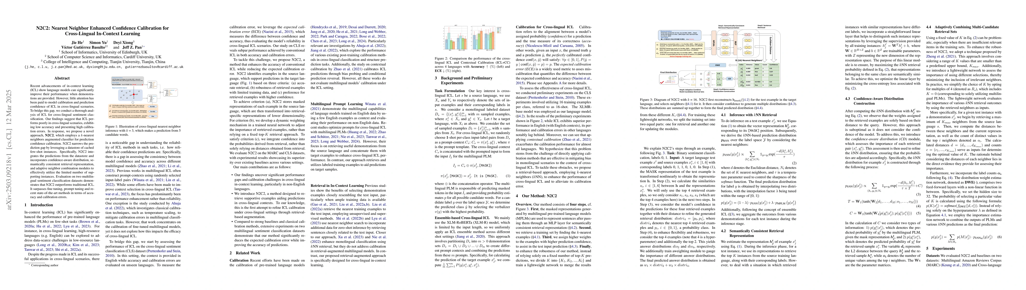 Thumbnail for N2C2: Nearest Neighbor Enhanced Confidence Calibration for Cross-Lingual
  In-Context Learning