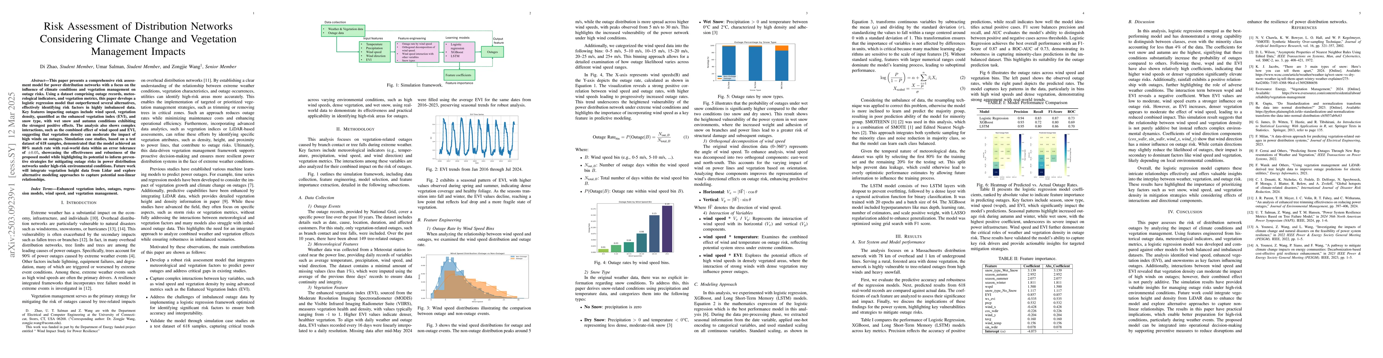 Thumbnail for Risk Assessment of Distribution Networks Considering Climate Change and
  Vegetation Management Impacts