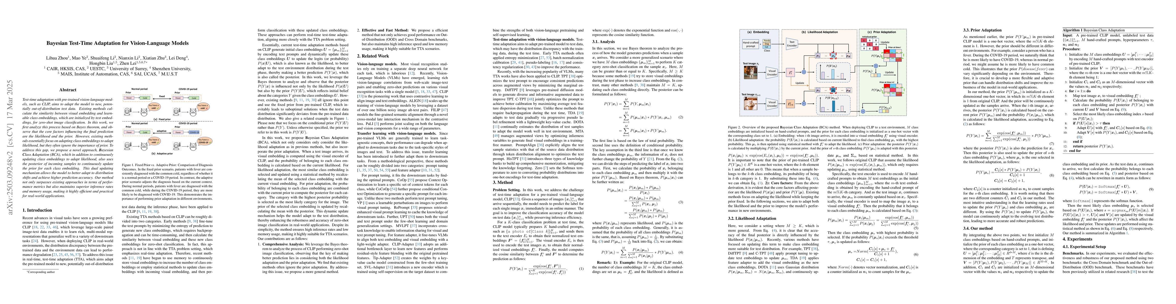 Thumbnail for Bayesian Test-Time Adaptation for Vision-Language Models